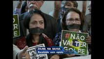 Dilma Rousseff recebe apoio de manifestantes na Bahia