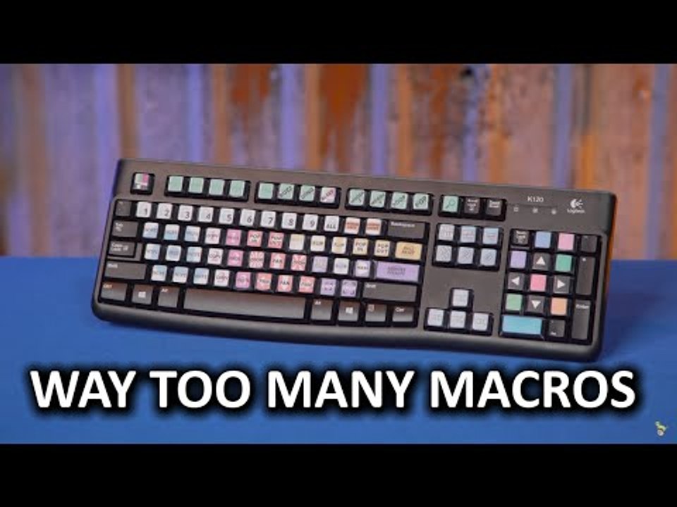 DIY 87-Key Macro Keyboard - Because he has too many keyboard shortcuts!