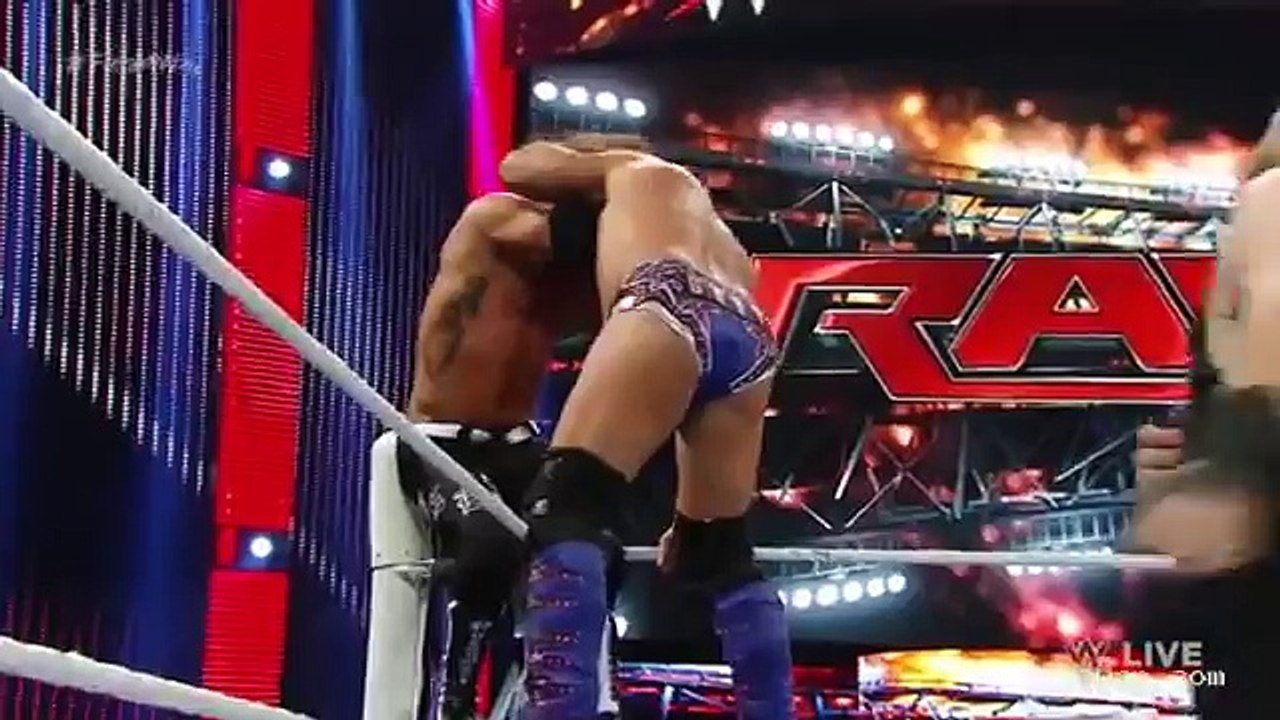 WWE raw 4th april fatal four way match