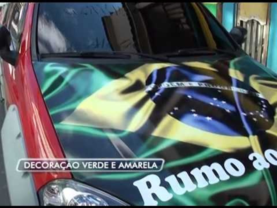27-06-2014 - DECORAÇÃO VERDE E AMARELO - ZOOM TV JORNAL