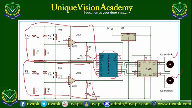 Lecture 18 Arduino programming line following Robot in urdu hindi