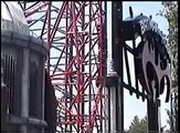 Batman & Robin The Chiller Roller Coaster Off-Ride POV Six Flags Great Adventure