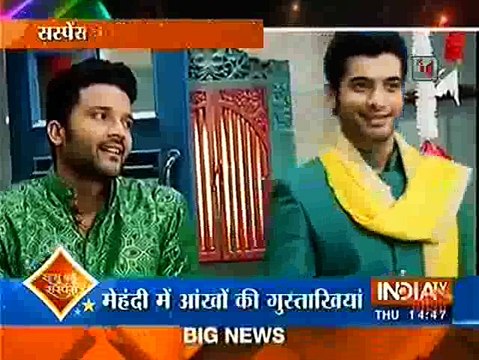 Kasam Tere Pyaar Ki -7th april 2016- Rishi and Tanu Ka Aankho