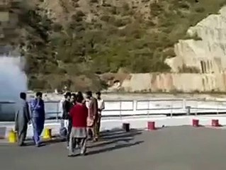 Tarbela Dam is a beautiful scene Is very rare to see such scenes