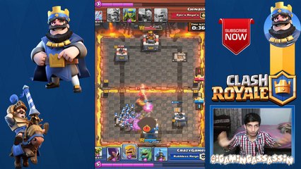 Let's Play Clash Royale - #1 - NARROWEST VICTORY EVER!!! - Live Attacking