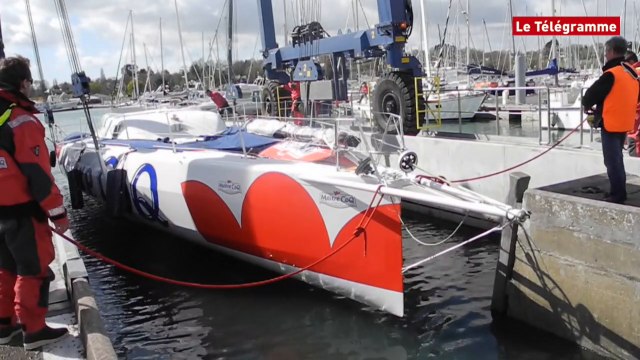 La Forêt-Fouesnant (29). Mise à l’eau du Maître Coq de Beyou