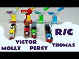 4 Trackmaster Remote Control Thomas And Friends Trains Victor Percy Molly Kids Toy Train Set