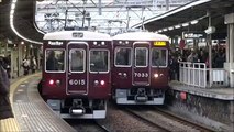 阪急7033F 9005F通勤急行十三発車