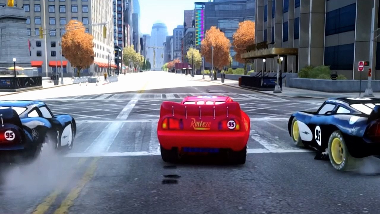 Cars Songs For Kids ♪ Am stram gram ♪ Spider-Man Race Disney Cars Lightning