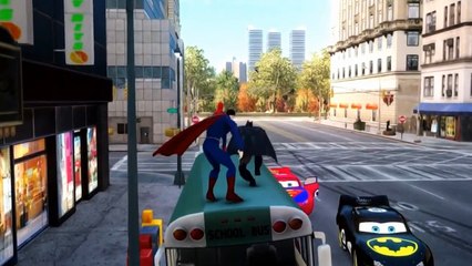 Cars Spiderman Nursery ♪ Crawdad Song ♪ Spider-Man Lightning McQueen