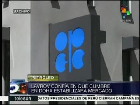 Lavrov espera que cumbre OPEP ayude a estabilizar precios del petróleo