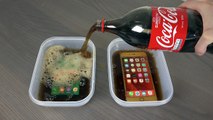 Samsung Galaxy S7 Edge vs. iPhone 6S Plus Coca-Cola   Freeze Test 9 Hours