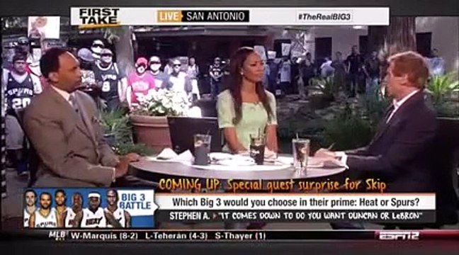 Skip Bayless says Tim Duncan is better than Lebron James ESPN First Take