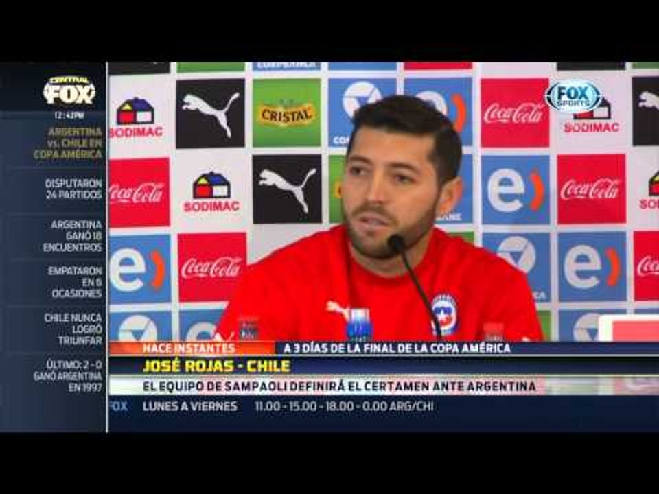 José Rojas: "Jugamos contra una de las mejores selecciones del mundo"