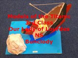 Models of the Titanic from Third Class Our Lady of Lourdes NS, Bunclody