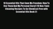 PDF 10 Essential Oils That Gave Me Freedom: How To Use Them And My Personal Story! (18 Non-Toxic