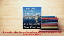 PDF  4 simple rules for deferred tax assets and liabilities onepage guide Download Full Ebook