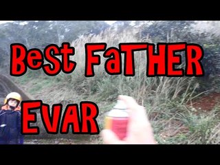 Teaching 7 Year Old How to GRAFFITI !