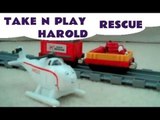 Take Along N Play TRUCKS, CARS, HAROLD & CHARLIE kids Toy Thomas And Friends Train Set