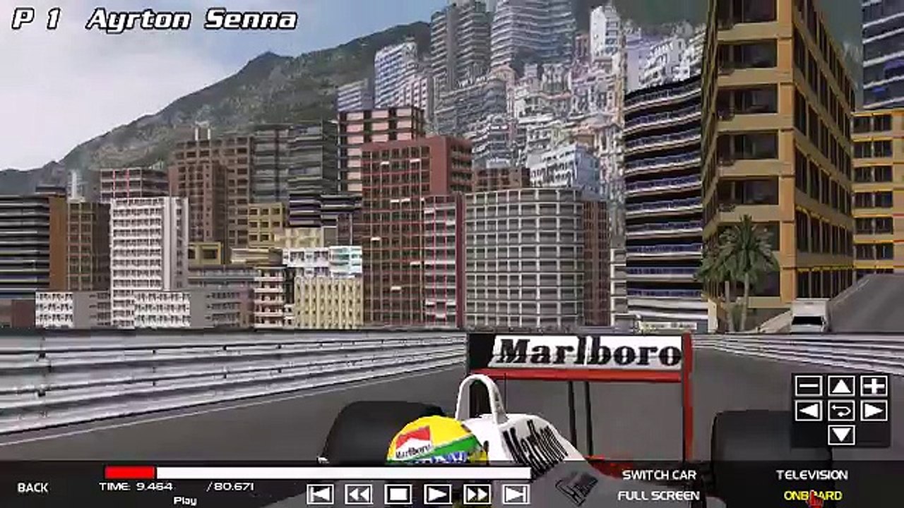 F1 1988  GTR 2 Mod Ayrton Senna McLaren-Honda  MP4/4 at Monaco '88