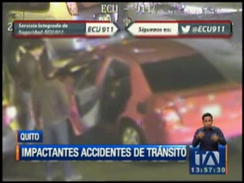 Impactantes accidentes de tránsito en Quito