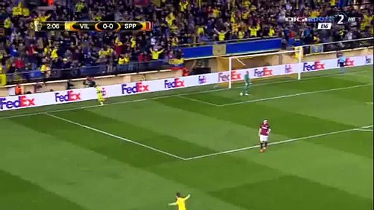 Cedric Bakambu Goal HD - Villarreal 1-0 Sparta Prague - 07-04-2016