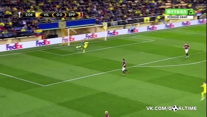 Cedric Bakambu Goal HD  Villarreal 1 - 0 Sparta Praha  07-04-2016