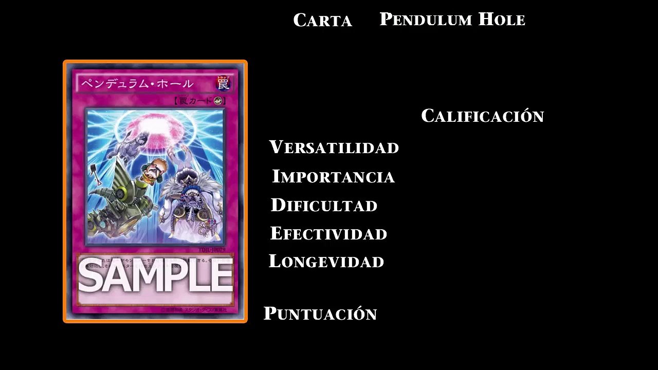 Evaluacion Carta Pendulum Hole (Análisis)