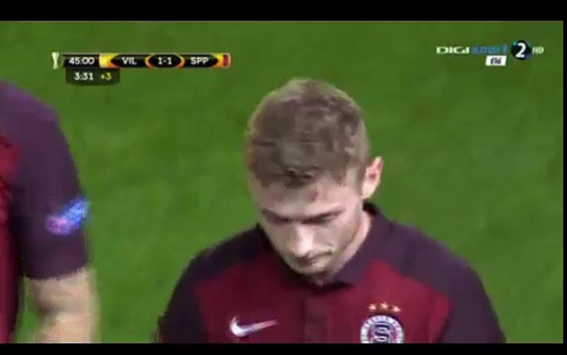 1-1 Jakub Brabec Goal HD - Villarreal 1-1 Sparta Prague - 07.04.2016 HD