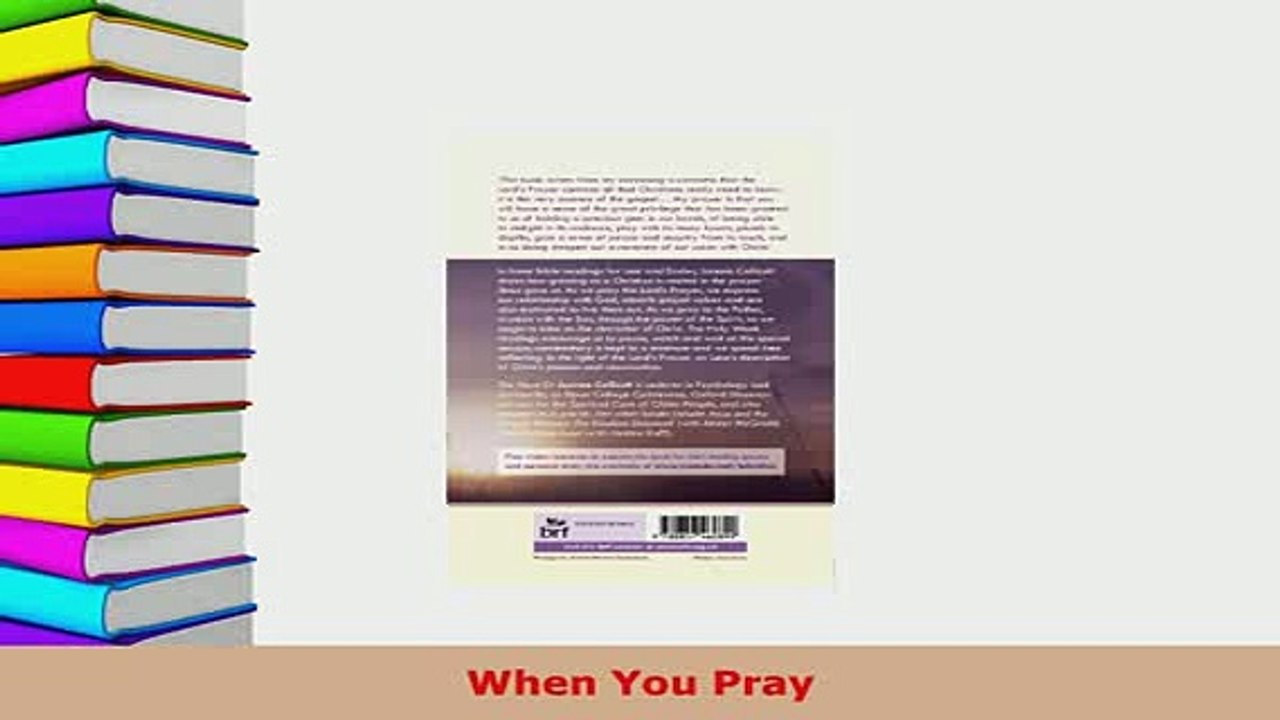 Download  When You Pray Free Books