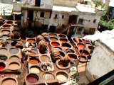 Dyers' Souk in Fes - View from tannery - Morocco Experiment 2005