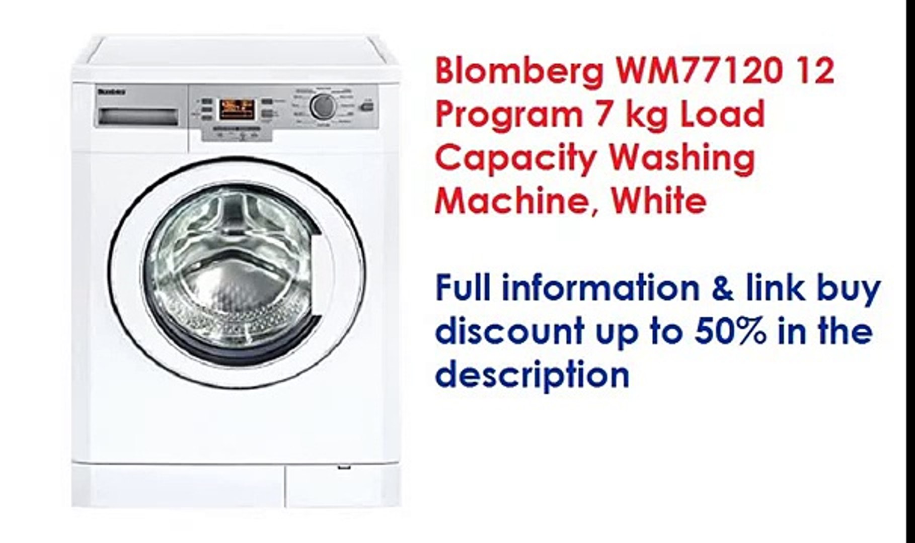 Washers Blomberg Wm77120 12 Program 7 Kg Load Capacity Washing Machine - laundry game roblox