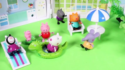 Peppa Pig Holiday Sunshine Villa Playset Peppa Pig Casa de Vacaciones Summer House Toy Videos Part 3