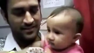 MS Dhoni With His Daughter(Ziva Dhoni)Leaked New Video