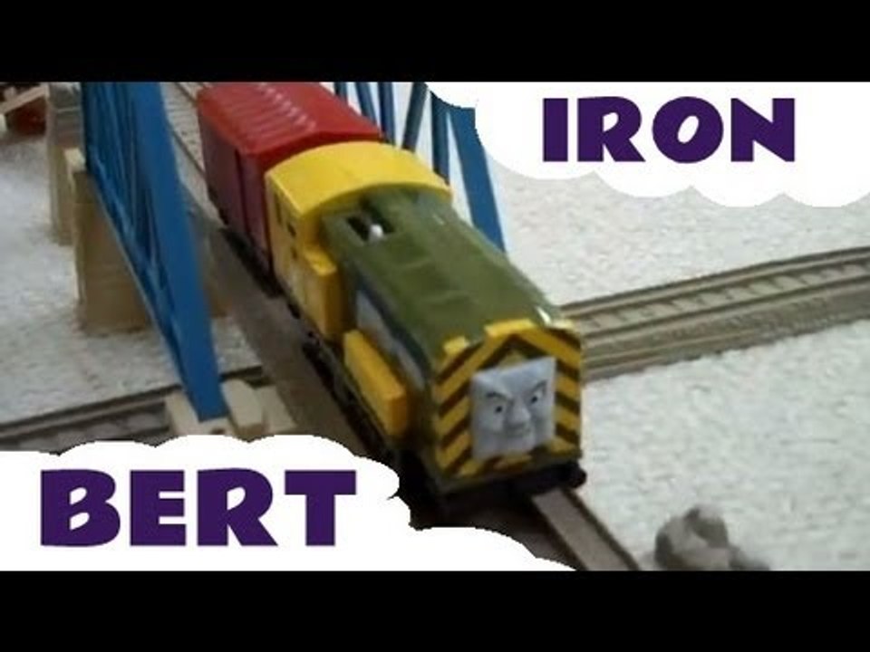 Thomas The Tank Trackmaster Bridge with Fisher Price Iron Bert Kids Toy Train Set Thomas The Tank