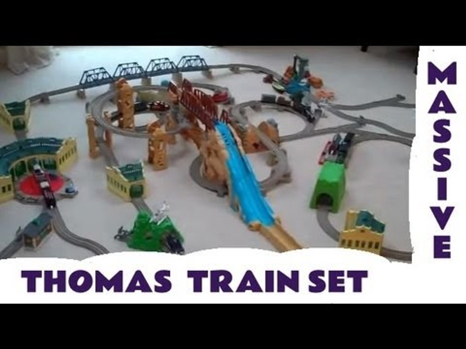 Massive Toy TRAIN SET with Thomas The Tank Engine Trackmaster James Harvey Cranky Kids Toy