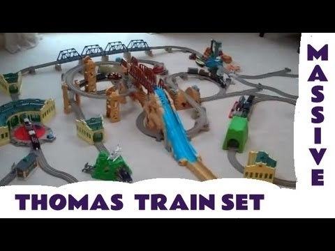 Massive Toy TRAIN SET with Thomas The Tank Engine Trackmaster James Harvey Cranky Kids Toy