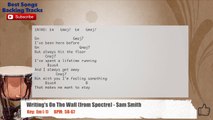 Writing's On The Wall (from Spectre) - Sam Smith Drums Backing Track with chords and lyrics