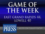 High school football, Week 7: East Grand Rapids 44, Lowell 40