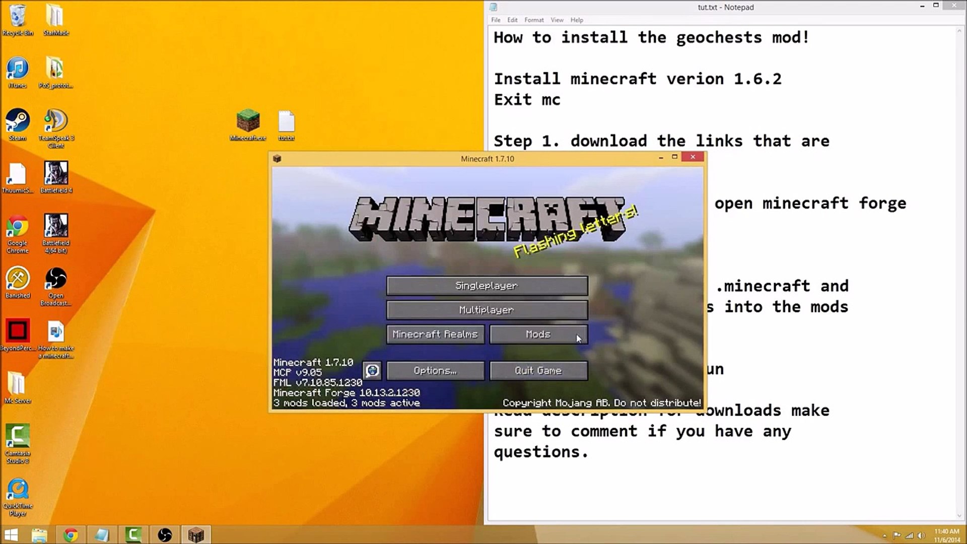 How To Install The Geochest Mod For Minecraft 1 7 10 Video Dailymotion