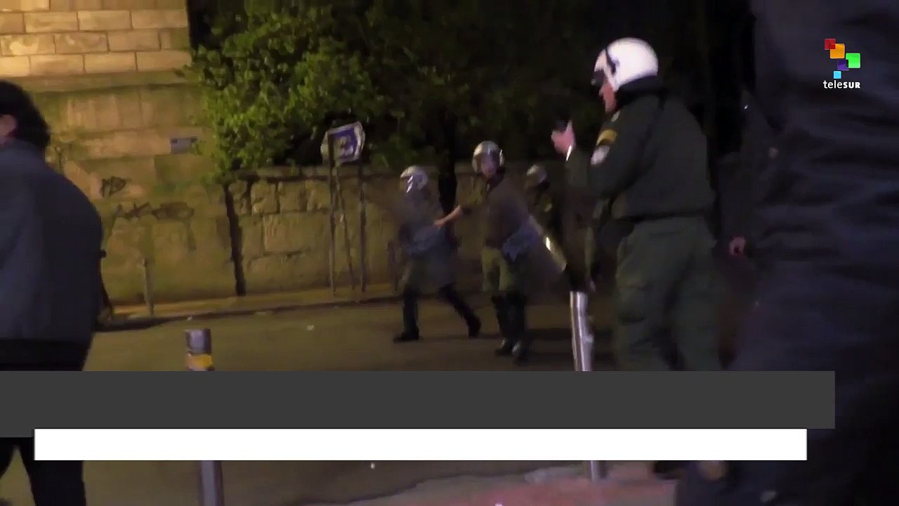 Greece: Pro-Refugee Protest  Outside Greek Parl...
