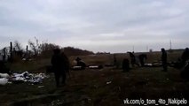 Луганск. Ополчение ведет минометный огонь по позициям Украинских военных. Ноябрь 2014