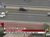 Wrong way crash ties up traffic on Loop 202