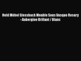 Held M?bel Giessbach Meuble Sous Vasque Rosary - Aubergine Brillant / Blanc