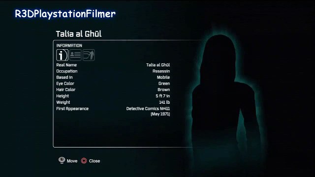 Batman Arkham City Talia al Ghul Info