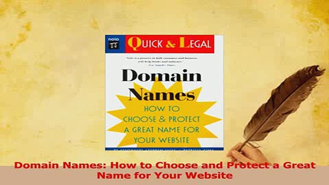Read  Domain Names How to Choose and Protect a Great Name for Your Website Ebook Online