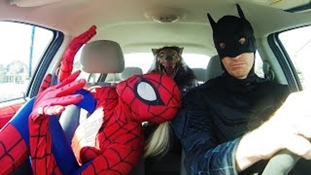 Spiderman vs Venom out of shape Superheroes in real life Playtime Fun Movie Video