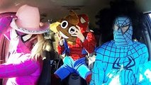 BATMAN VS SPIDERGIRL VS WEREWOLF CAR DANCING Funny superhero movies in real life