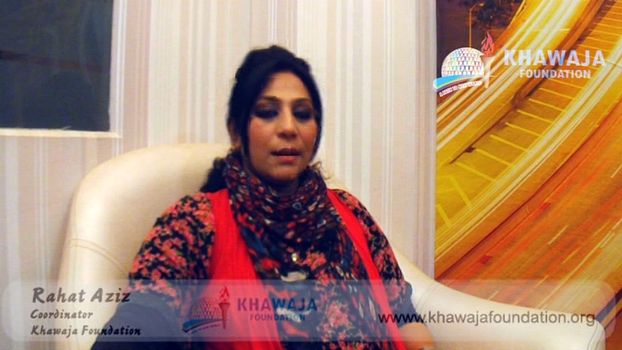 Rahit Aziz Speaks about Khawaja Foundation Lahore Pakistan