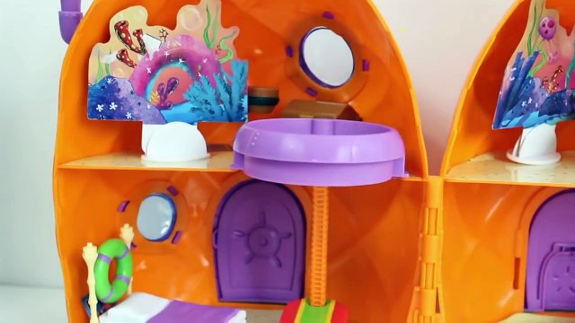 Peppa Pig House SpongeBob Pineapple House The Smurfs House Playsets Casa de Peppa Toy Videos Part 3